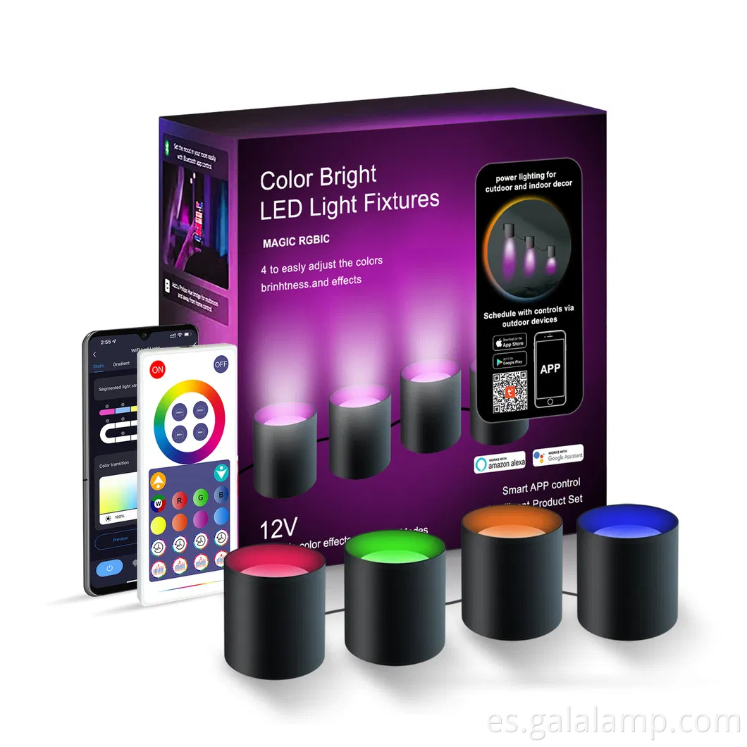 Modern Smart Control RGB Tuya Música Corredor Round Round Single Head 5W Luces de pared de LED interiores IMPRESIONALES